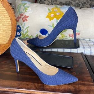 CHARLES DAVID Denim Pump High Heels